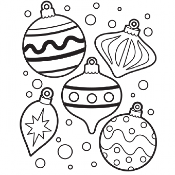 Christmas Ornament Clipart Coloring and other clipart images on ...