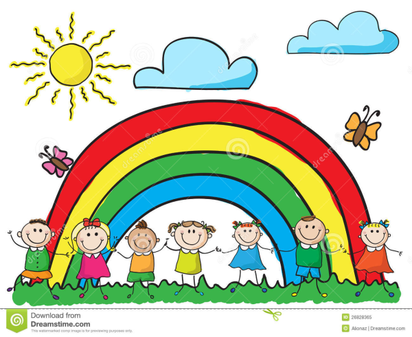 Clipart Children Rainbow and other clipart images on Cliparts pub™