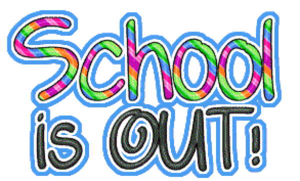 School out for summer. School is out of Summer. Schools out. School is out.