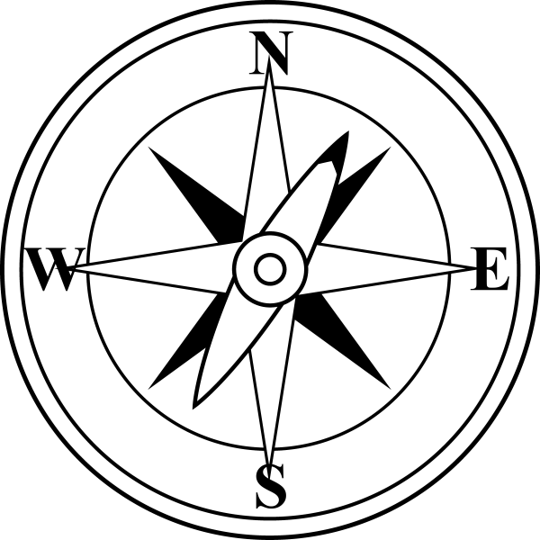 Compass Clipart Black And White and other clipart images on Cliparts pub™