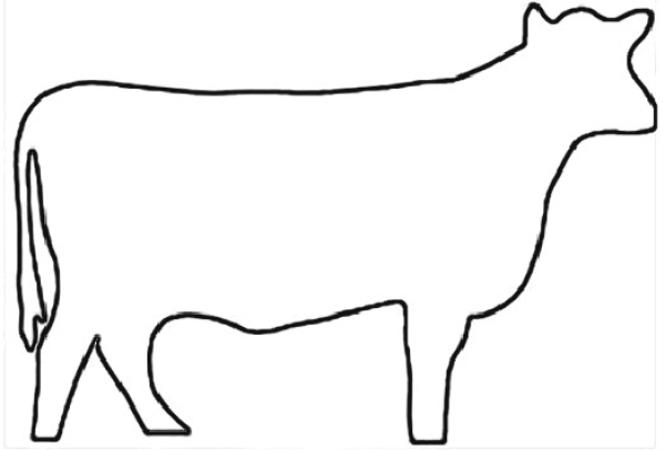 Printable Cow Outline