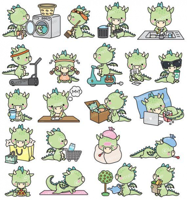 Dragons Clipart Kawaii and other clipart images on Cliparts pub™