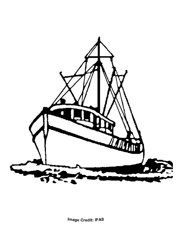 Fishing Boat Clipart Black And White ~ Boat Fishing Fisherman Cartoon