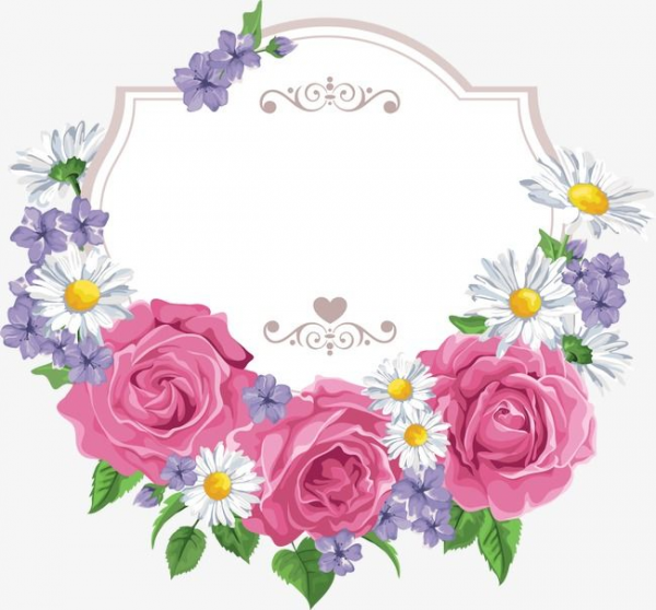 Flower Clipart Border Vector and other clipart images on Cliparts pub™