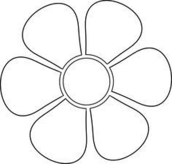 Flower Outline Clipart 6 Petal and other clipart images on Cliparts pub™