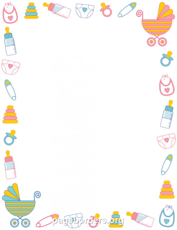 Baby Shower Clipart Border and other clipart images on Cliparts pub™