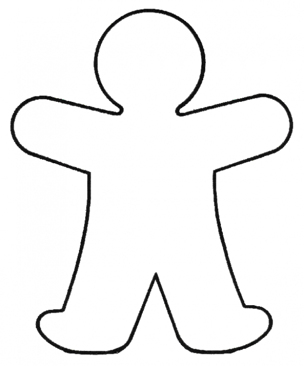 Body Outline Clipart Black And White and other clipart images on ...