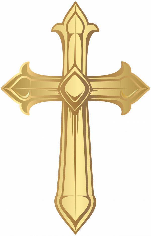 Transparent Gold Cross Baptism Clipart Gold Cross Png Free | Images and ...