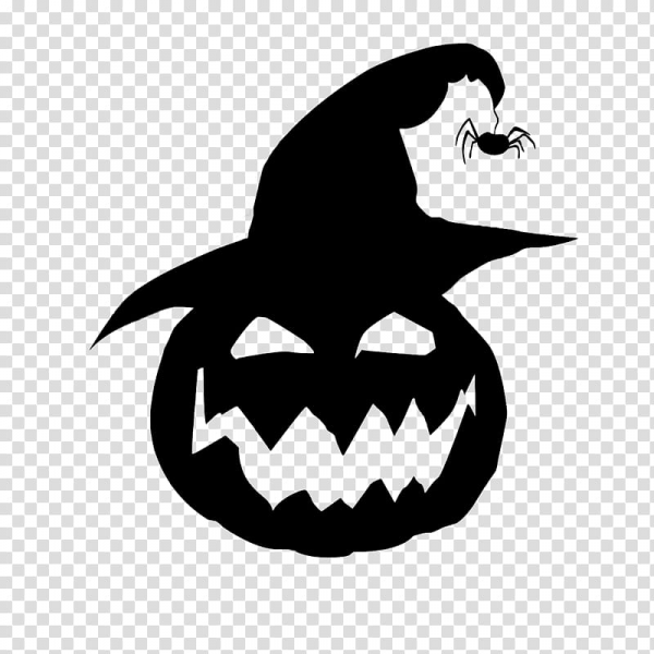 Halloween Clipart Black And White Transparent Background and other