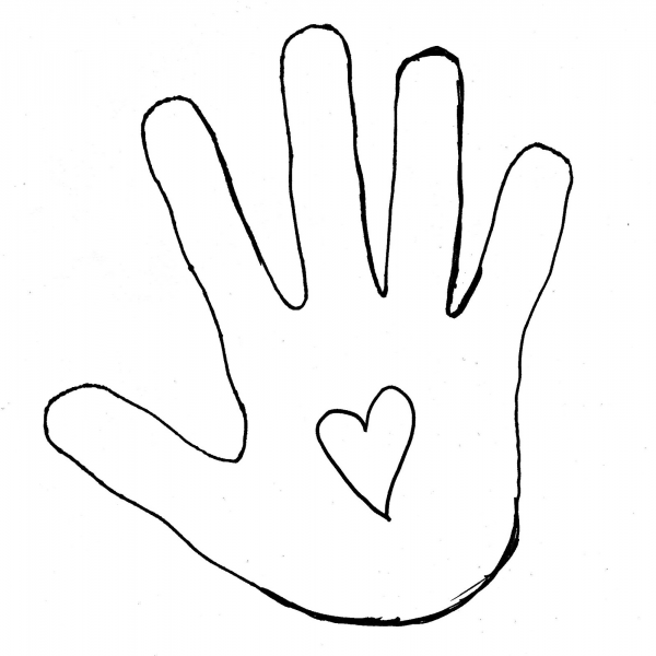 Handprint Clipart Template And Other Clipart Images On Cliparts Pub