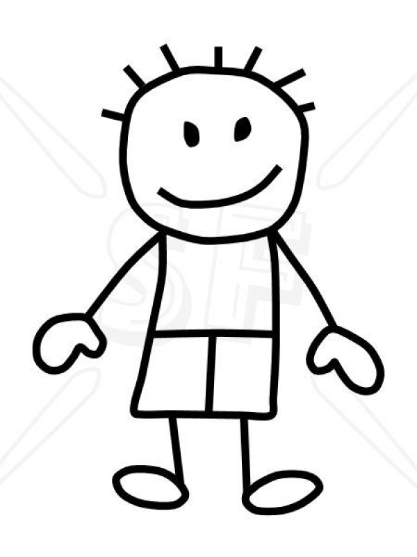 Little Boy Clipart Stick Figure and other clipart images on Cliparts pub™