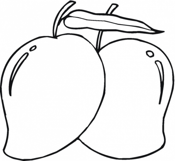 Mango ClipArt Outline