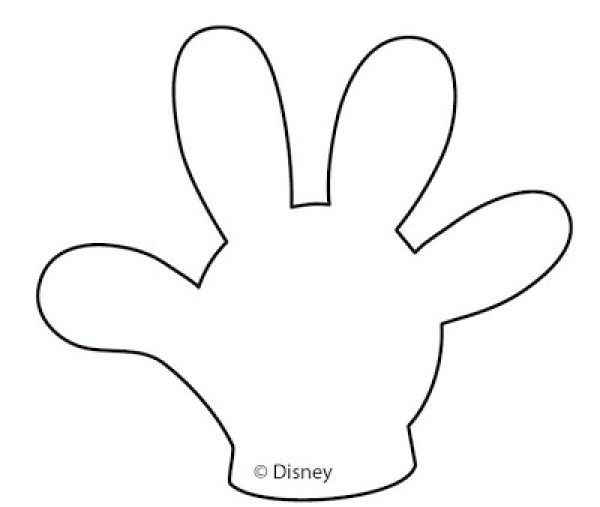 Mickey Mouse Gloves SVG