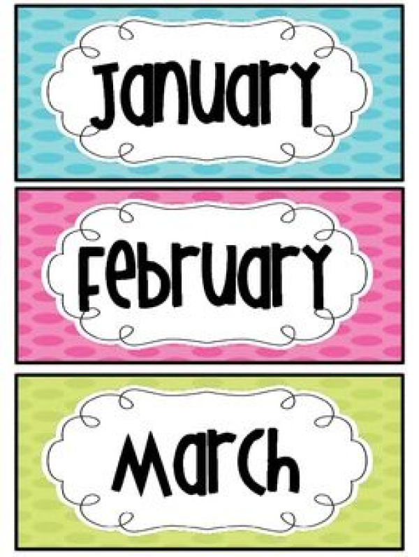 Months Of The Year Clipart Kindergarten And Other Clipart Images On