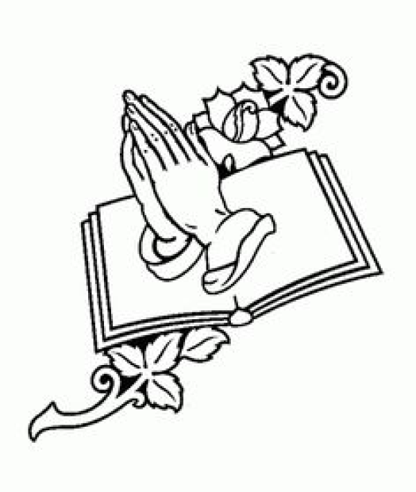 hands on a bible clipart