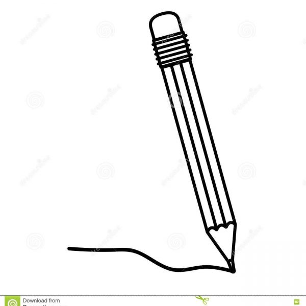 Pencil Clipart Black And White Writing and other clipart images on ...