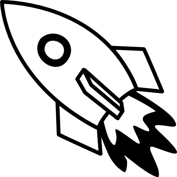 Rocket Clipart Outline and other clipart images on Cliparts pub™