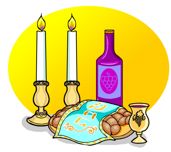 Shabbat Candles Clipart Dinner and other clipart images on