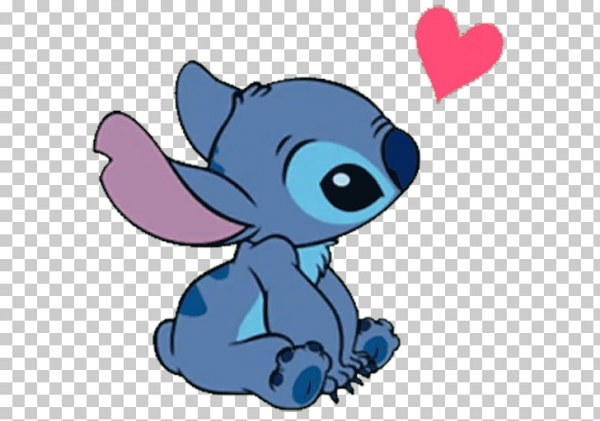 stitch heart figurine