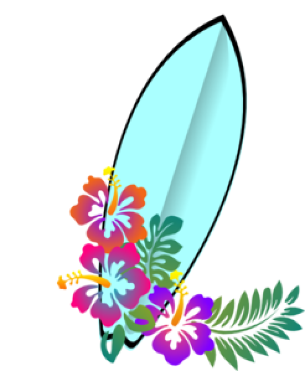 Surfboard Clipart Floral and other clipart images on Cliparts pub™