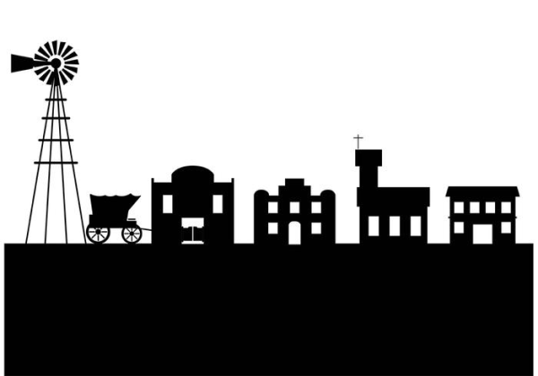 Town Clipart Silhouette and other clipart images on Cliparts pub™