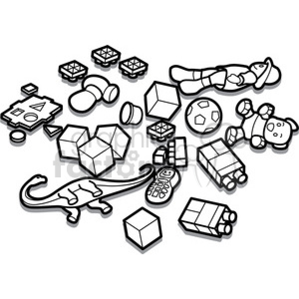Toys Clipart Outline and other clipart images on Cliparts pub™